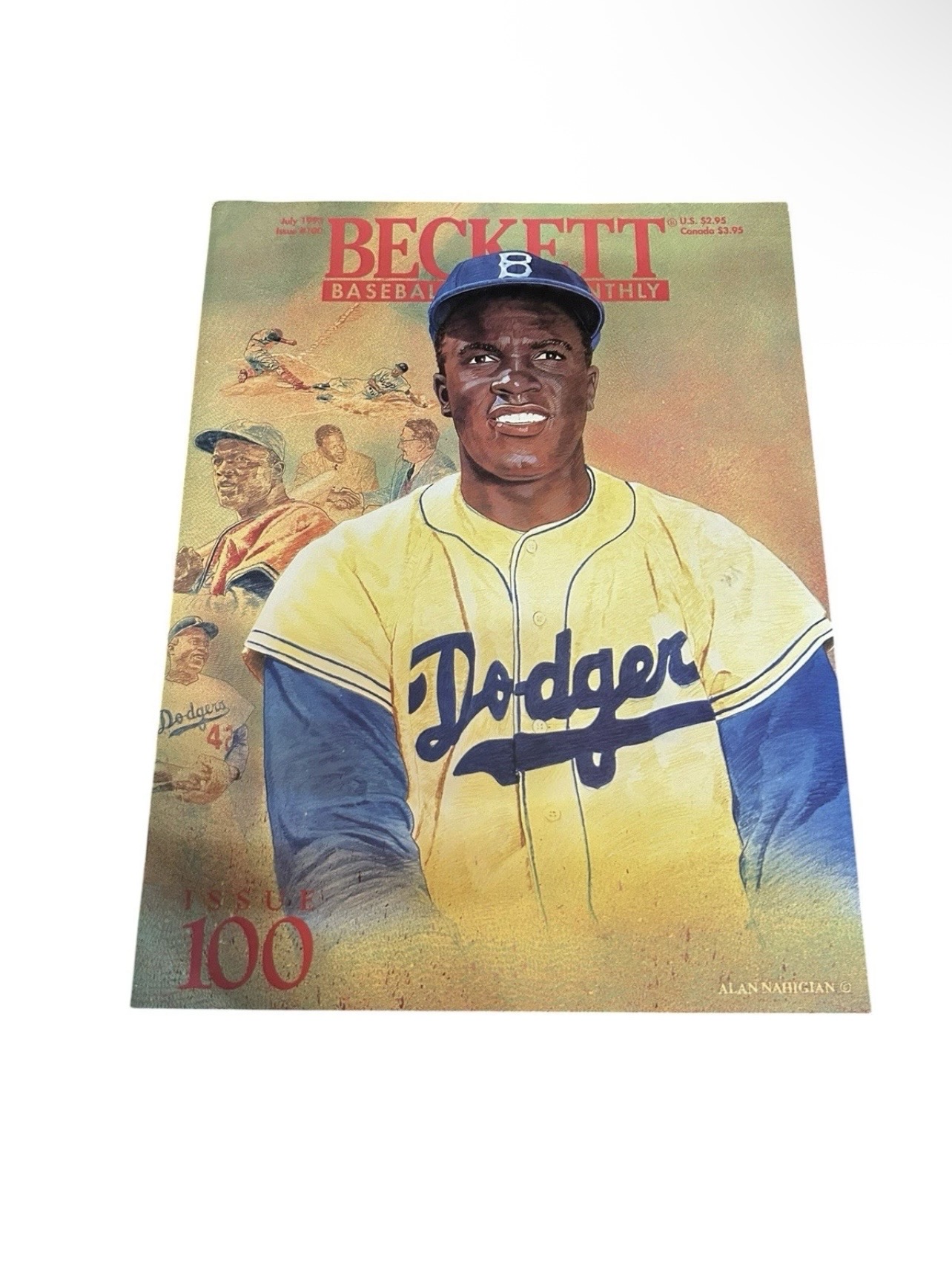 Beckett Baseball Monthly Issue 100 featuring Jackie Robinson