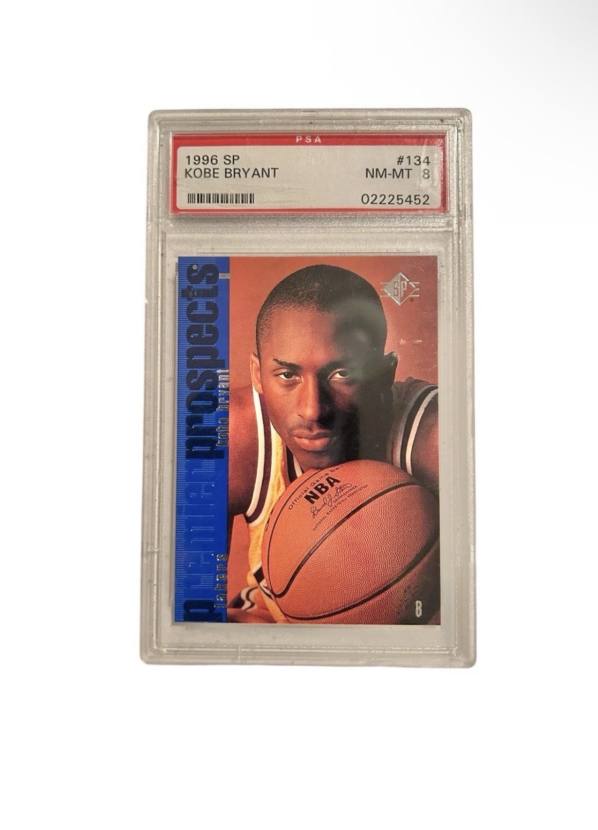 1996 SP Kobe Bryant rookie card PSA 8